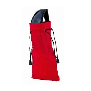Pochette pour les lunettes rouge personnalisable avec logo