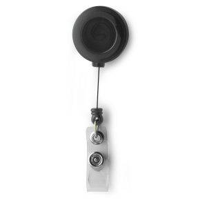 Porte-badge noir personnalisable avec logo