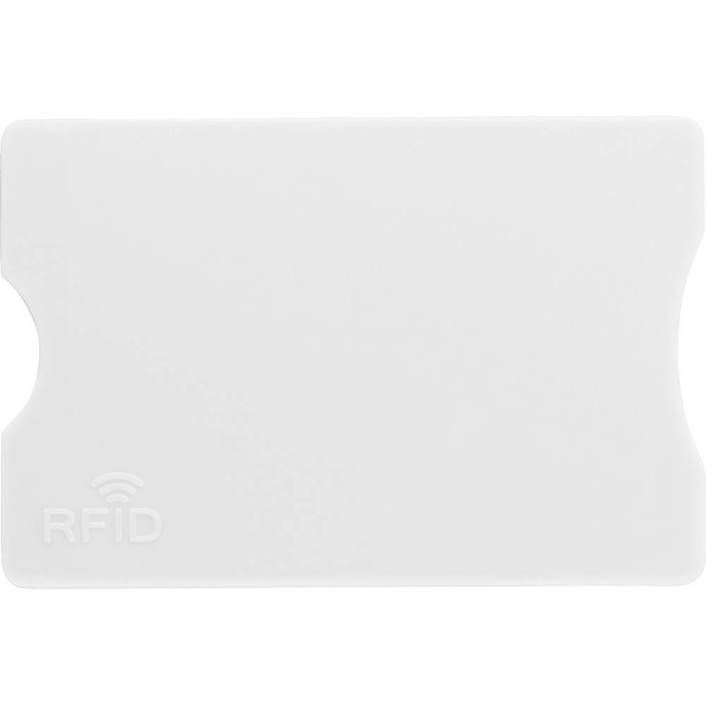 Porte-cartes RFID blanc personnalisable avec logo