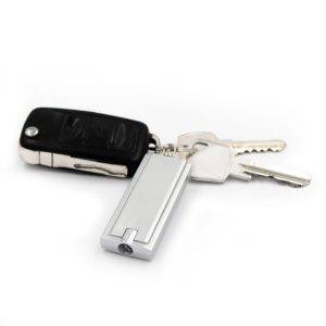 Porte-clés, 1 LED | Jesse argent personnalisable avec logo