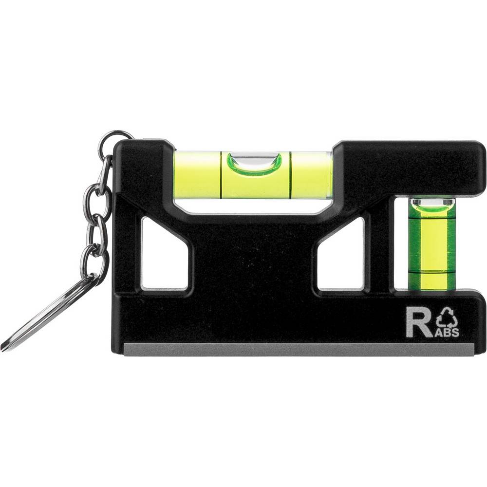 Porte-clés avec outil multifonction noir personnalisable avec logo