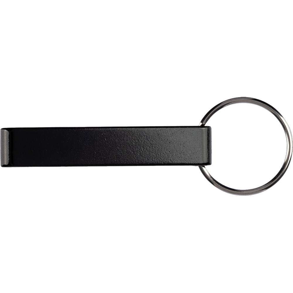 Porte-clés, décapsuleur noir personnalisable avec logo