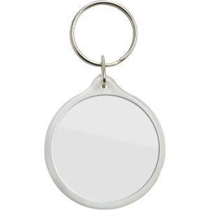 Porte-clés en forme de cercle neutre personnalisable avec logo