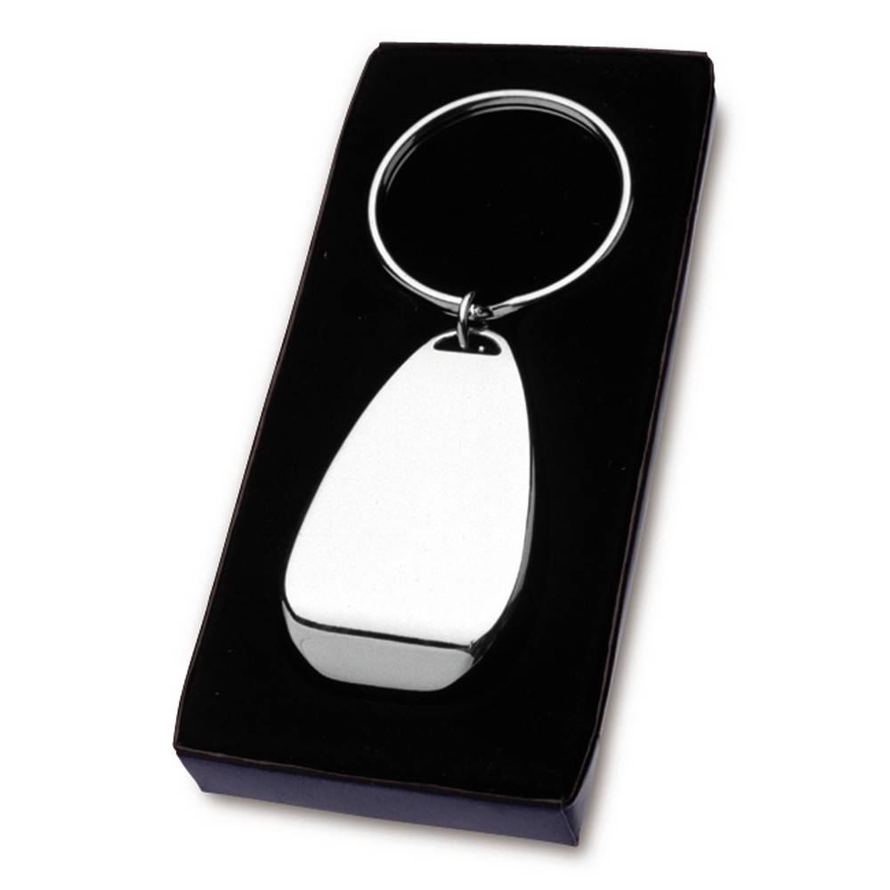 Porte-clés, ouvre-bouteilles argent personnalisable avec logo