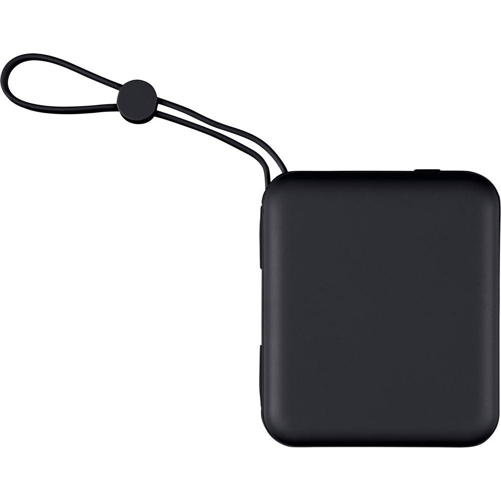 Power bank 10000 mAh noir personnalisable avec logo