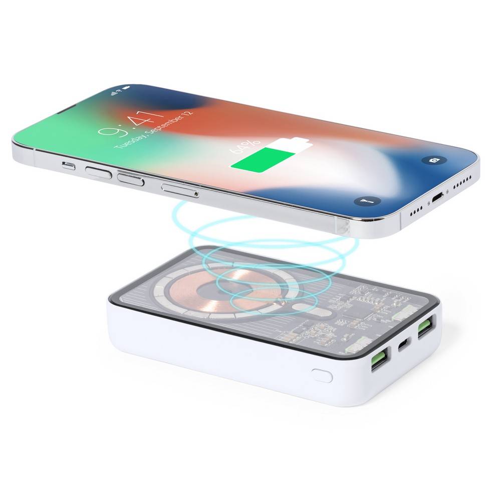 Power Bank magnétique sans fil 5000 mAh, chargeur personnalisable