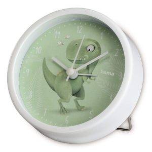 Réveil pour enfants Hama Happy Dino vert personnalisable avec logo