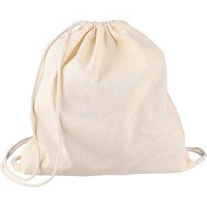Sac à cordon brun claire personnalisable avec logo