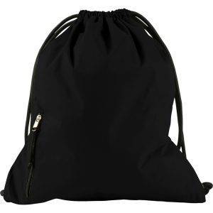 Sac à cordon noir personnalisable avec logo