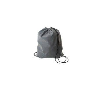 Sac à cordon réfléchissant gris personnalisable avec logo