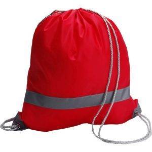 Sac à cordon rouge personnalisable avec logo – réf. V4492-05