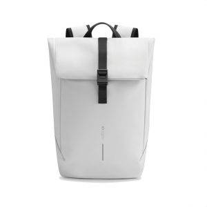 Sac à dos à rabat étanche Urban noir personnalisable avec logo