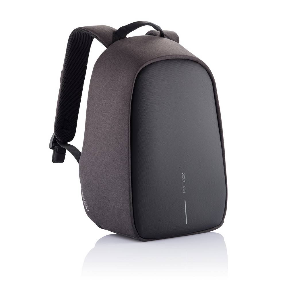 Sac à dos antivol Bobby Hero Small gris personnalisable avec logo