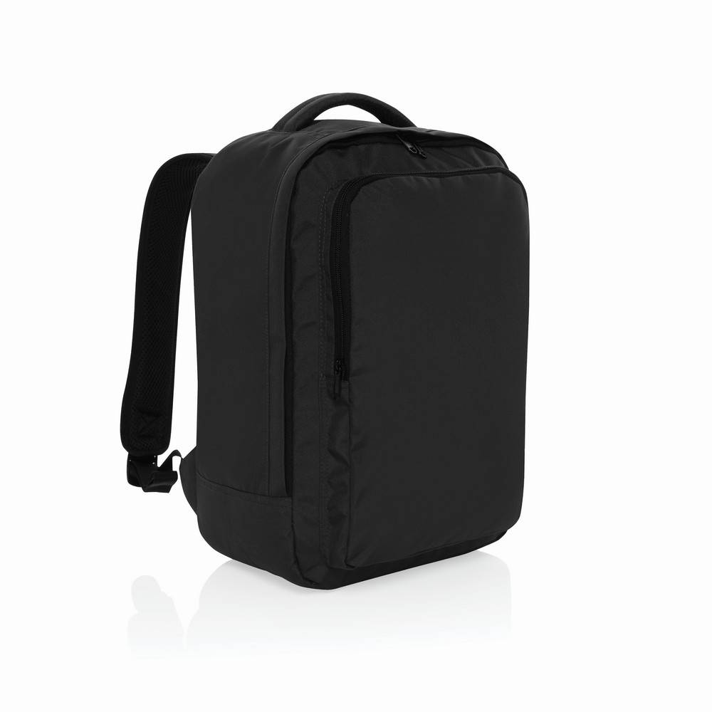 Sac à dos cabine en rPET Aware noir personnalisable avec logo