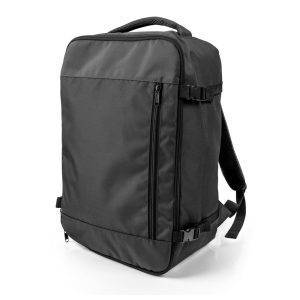 Sac à dos de voyage Yloris noir personnalisable avec logo