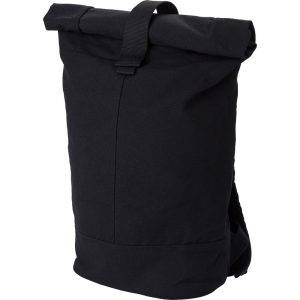 Sac à dos en RPET noir personnalisable avec logo