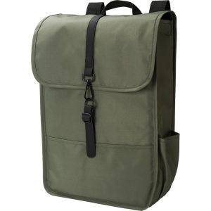 Sac à dos en RPET vert personnalisable avec logo