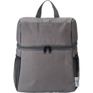 Sac à dos isotherme en RPET graphite personnalisable avec logo