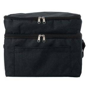 Sac à dos isotherme en RPET noir personnalisable avec logo