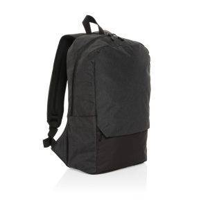 Sac à dos ordinateur 15.6'' en rPET AWARE™ Kazu noir personnalisable