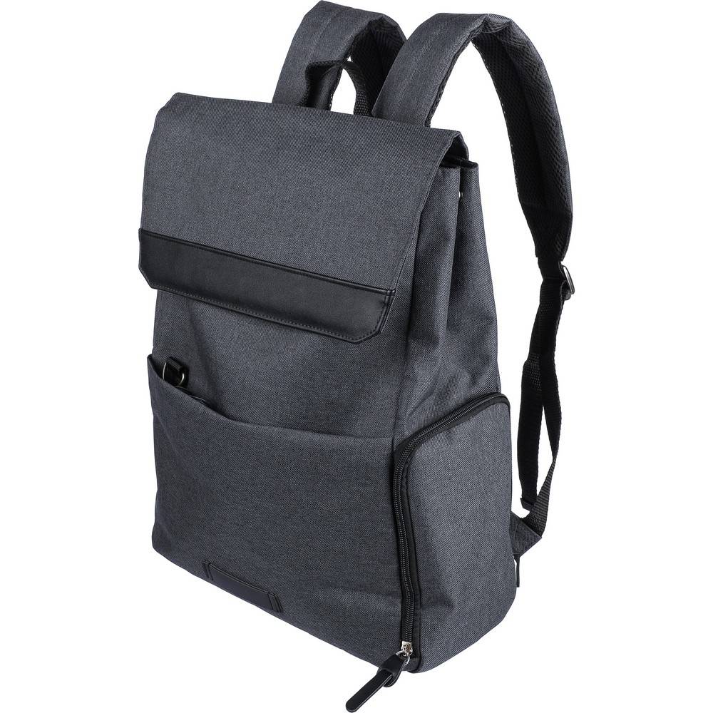 Sac à dos pour ordinateur portable 15" noir personnalisable avec logo – réf. VA446-03