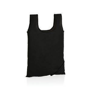 Sac de courses pliable rPET CONSCIENT™ d’impact noir personnalisable