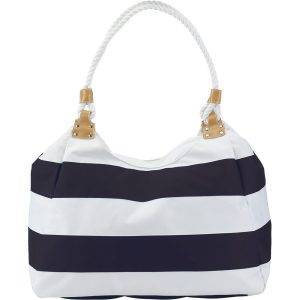Sac de plage bleu marine personnalisable avec logo
