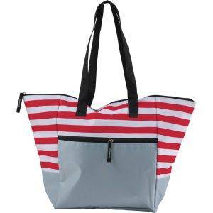 Sac de plage rouge personnalisable avec logo