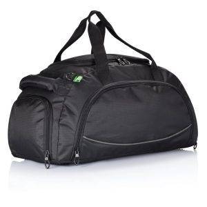 Sac de sport Florida sans PVC noir personnalisable avec logo