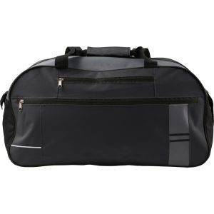 Sac de sport, sac de voyage noir personnalisable avec logo