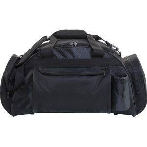 Sac de voyage noir personnalisable avec logo – réf. V7485-03