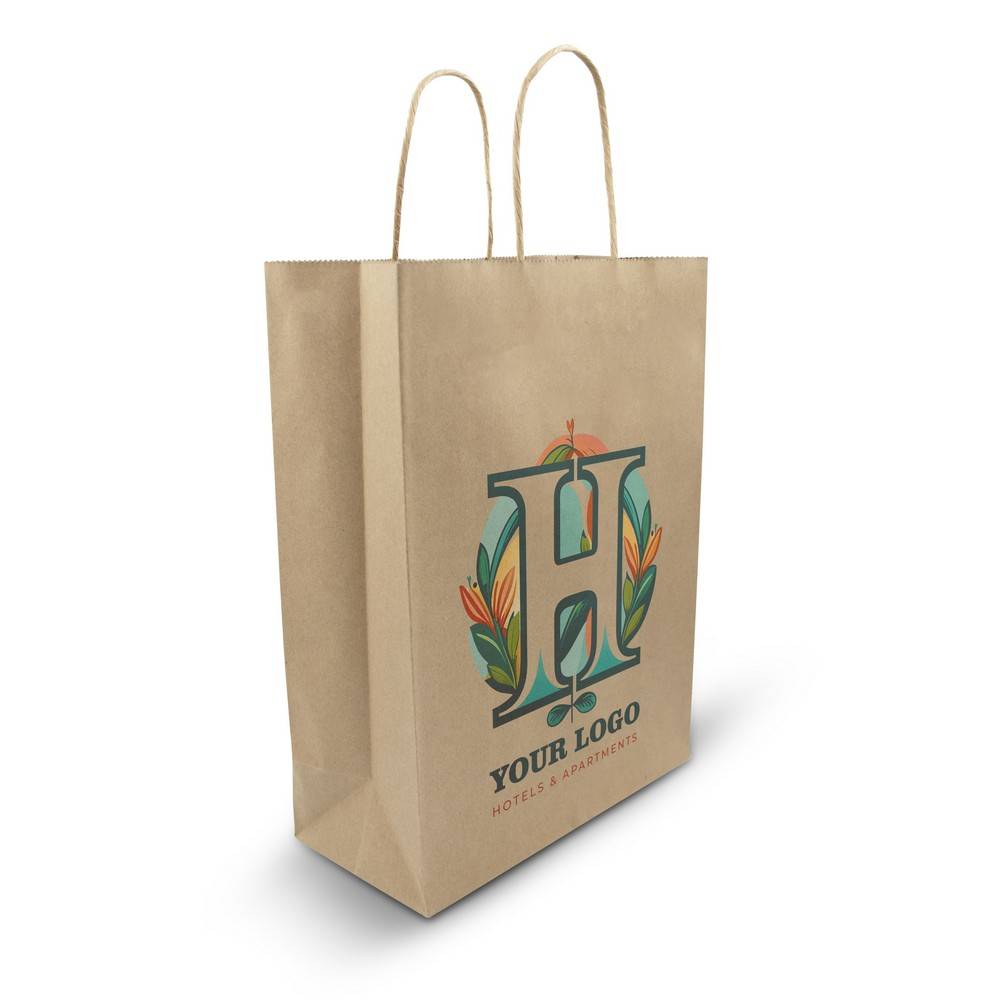 Sac en papier A5 Wanda SX neutre personnalisable avec logo