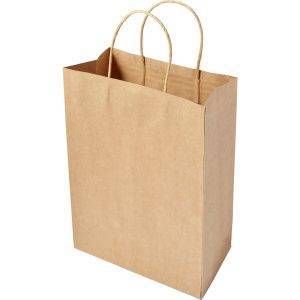 Sac en papier brun personnalisable avec logo
