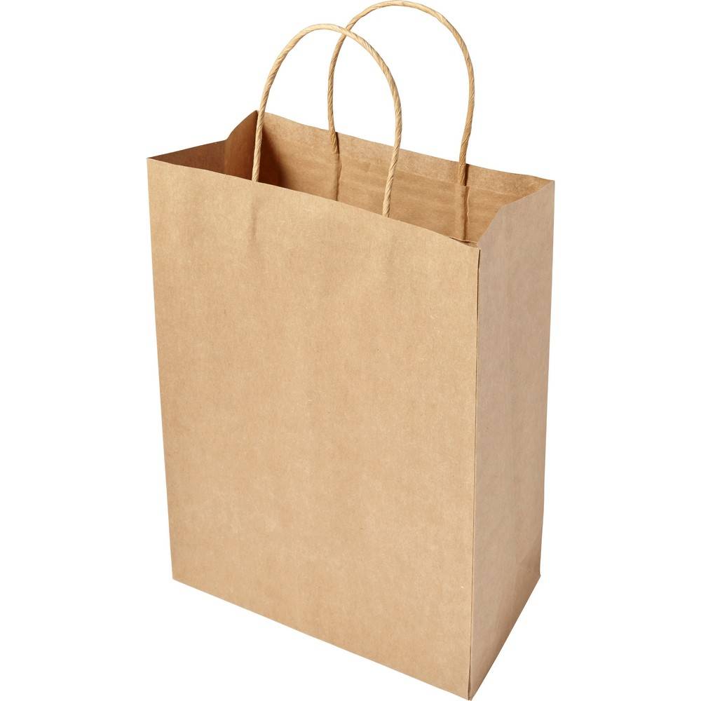 Sac en papier brun personnalisable avec logo