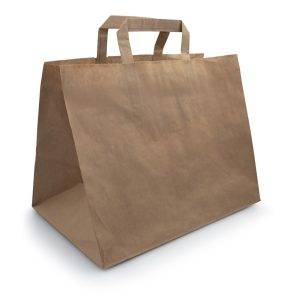 Sac en papier recyclé Landelina neutre personnalisable avec logo