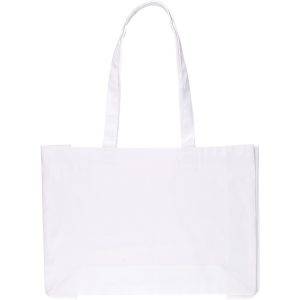 Sac shopping blanc personnalisable avec logo