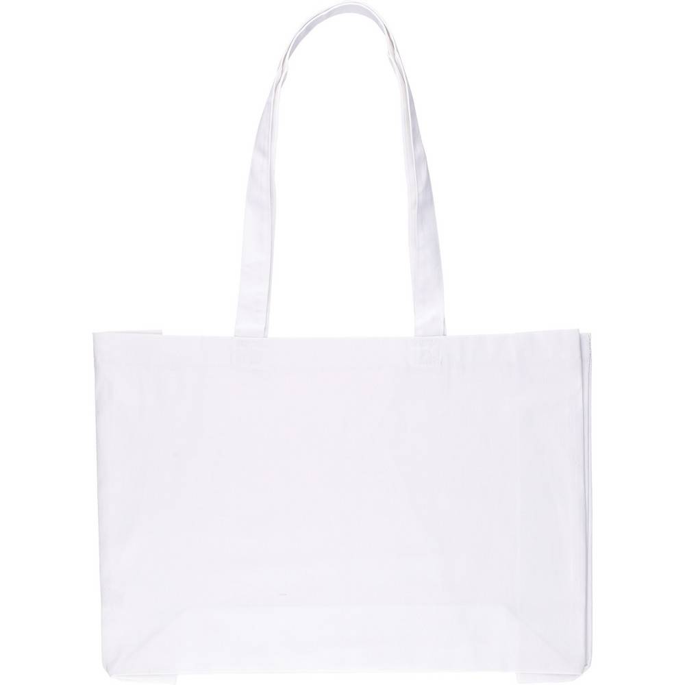 Sac shopping blanc personnalisable avec logo