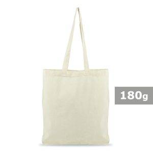 Sac shopping en coton beige personnalisable avec logo – réf. V0413-20