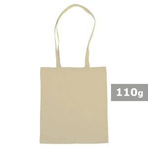 Sac shopping en coton beige personnalisable avec logo – réf. V0801-20
