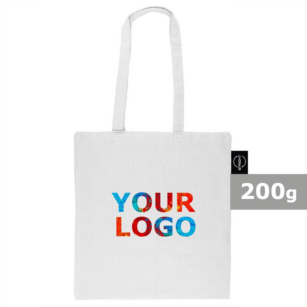 Sac shopping en coton recyclé et polyester recyclé personnalisable