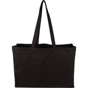 Sac shopping noir personnalisable avec logo – réf. VA407-03