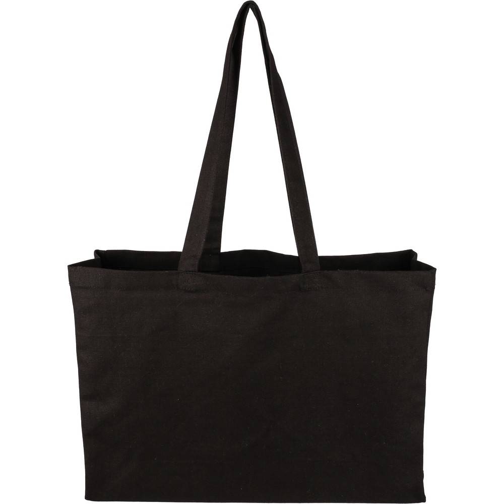 Sac shopping noir personnalisable avec logo – réf. VA407-03