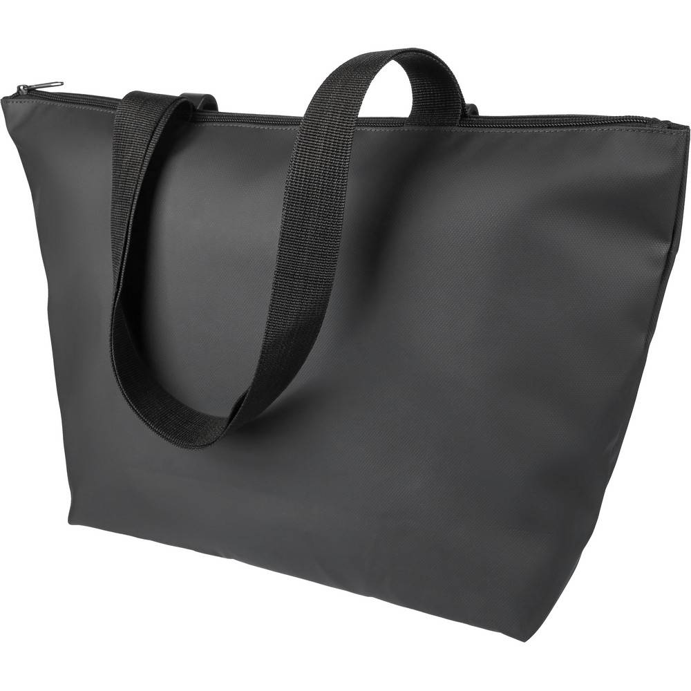 Sac shopping noir personnalisable avec logo – réf. VB311-03