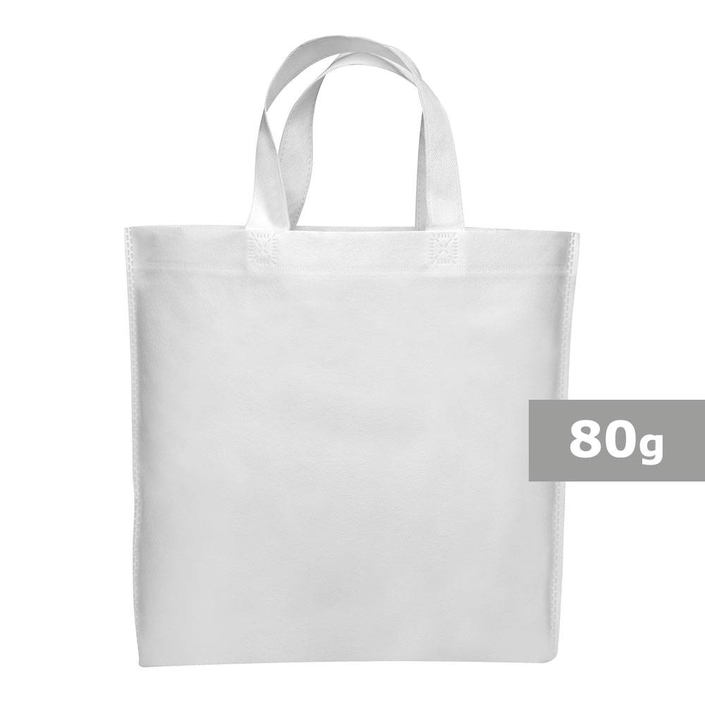 Sac shopping Wade blanc personnalisable avec logo