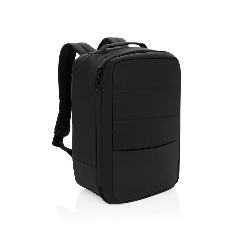 Sac voyage cabine en rPET Aware Armond noir personnalisable avec logo