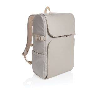 Sac weekend en rPET AWARE™ Pascal beige personnalisable avec logo