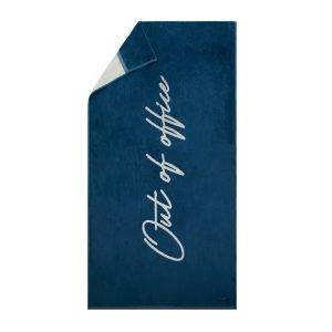 Serviette VINGA Longue bleu personnalisable avec logo