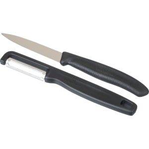 Set à découper Victorinox Swiss Classic, 2 pièces noir personnalisable
