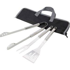Set barbecue argent personnalisable avec logo – réf. V8646-32