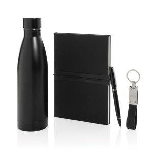 Set cadeau d'affaires luxe avec bouteille Swiss Peak personnalisable